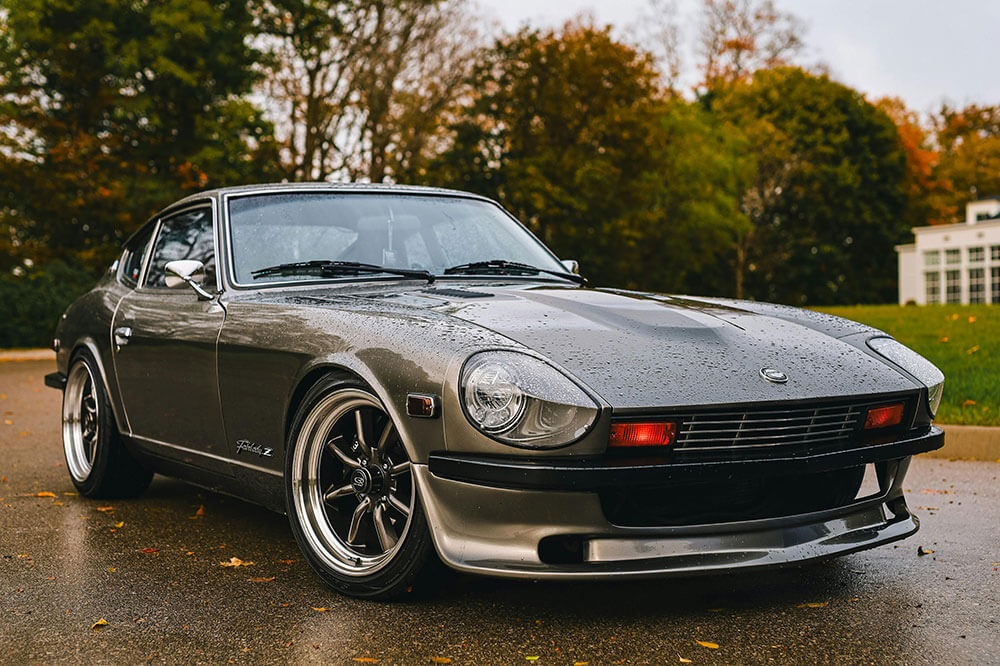 Datsun 240z Restored and shot from the front