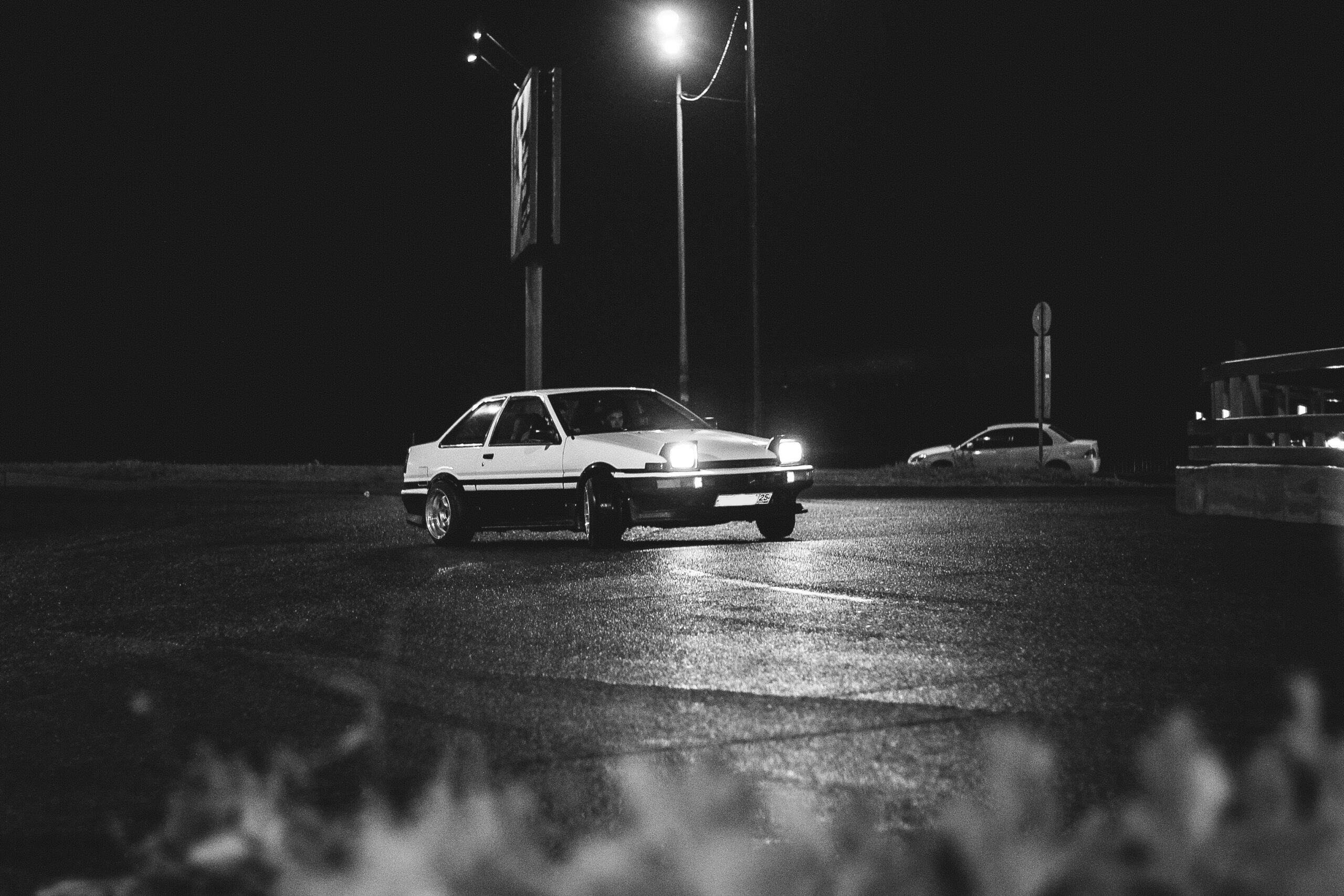 white coupe